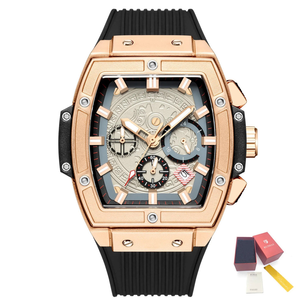 RUIMAS Watch for Men Fashion Luxury Sport Military Watches Silicone Strap Waterproof Quartz Casual Wristwatch Clock Montre Homme-14